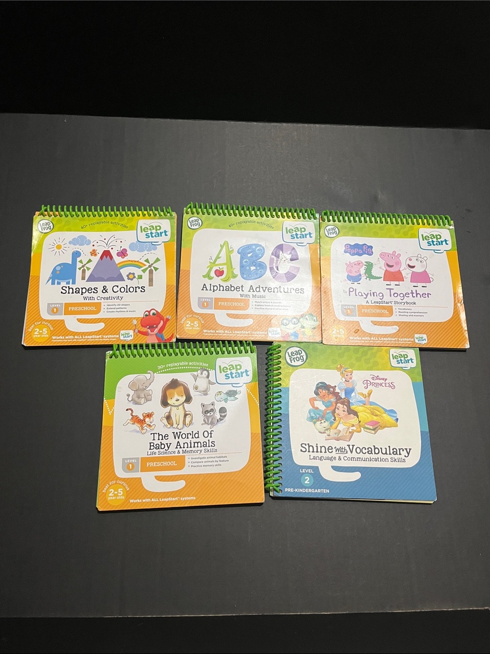 Leap Frog Leap Start Books Level 1 & 2